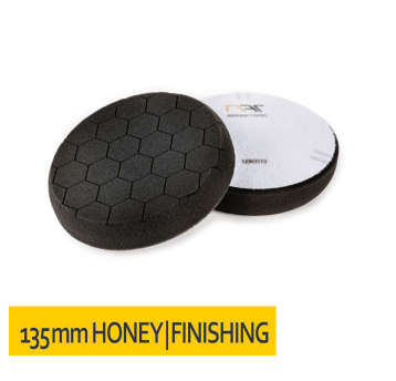 Gąbka polerska 'HONEYCOMB' rzep 135x25 Czarna