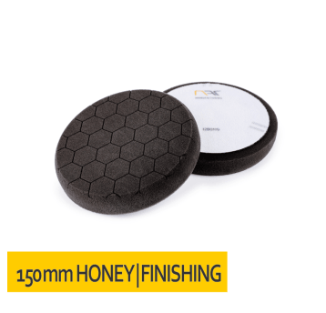 Gąbka polerska 'HONEYCOMB' rzep 150x25 Czarna