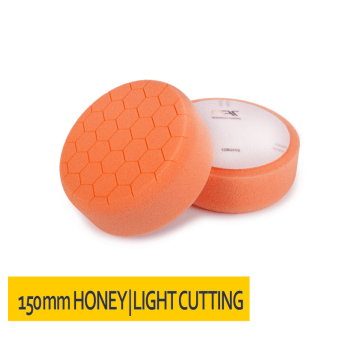 Gąbka polerska 'HONEYCOMB' rzep 150x50 Pomarańczow