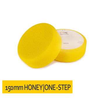 Gąbka polerska 'HONEYCOMB' rzep 150x50 Żółta
