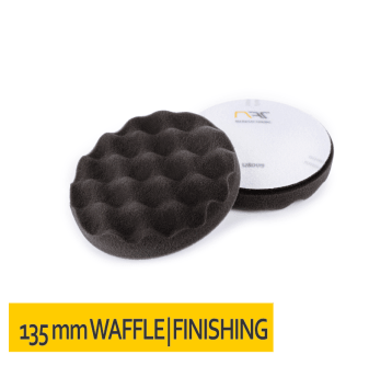 Gąbka polerska KARBOWANA rzep 135x25 Czarna