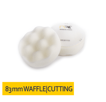 Gąbka polerska KARBOWANA rzep 83x25 Biała