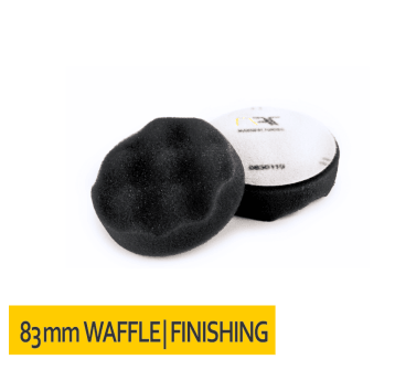 Gąbka polerska KARBOWANA rzep 83x25 Czarna