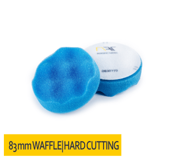 Gąbka polerska KARBOWANA rzep 83x25 Niebieska