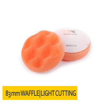 Gąbka polerska KARBOWANA rzep 83x25 Pomarańczowa