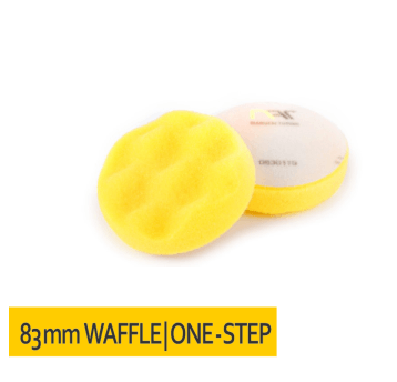 Gąbka polerska KARBOWANA rzep 83x25 Żółta