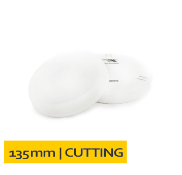 Gąbka polerska na rzep 135x25 Biała