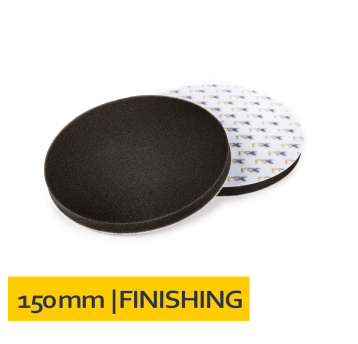 Gąbka polerska na rzep 150x10 Czarna