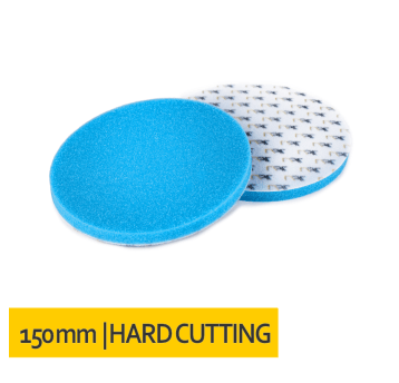 Gąbka polerska na rzep 150x10 Niebieska