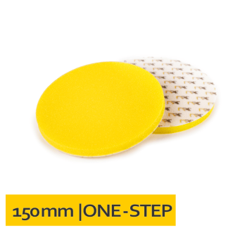 Gąbka polerska na rzep 150x10 Żółta