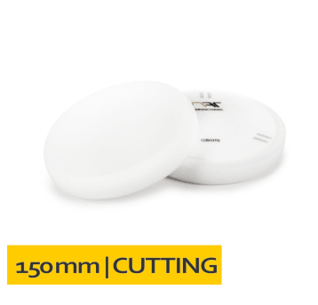 Gąbka polerska na rzep 150x25 Biała