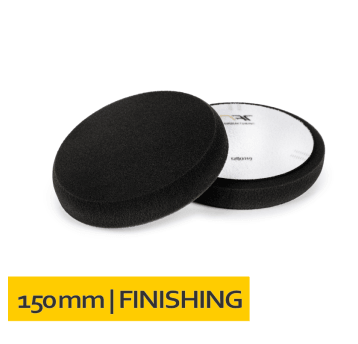 Gąbka polerska na rzep 150x25 Czarna