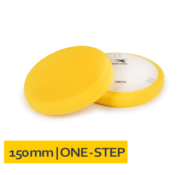 Gąbka polerska na rzep 150x25 Żółta