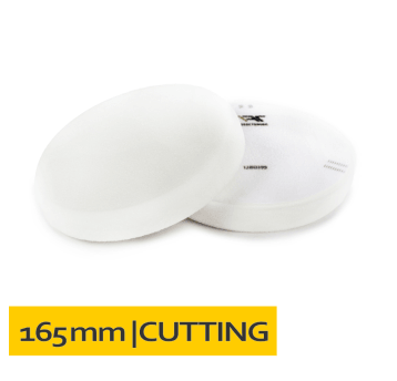 Gąbka polerska na rzep 165x25 Biała