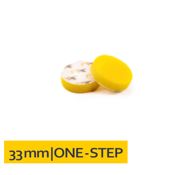 Gąbka polerska na rzep 33x10 Żółta