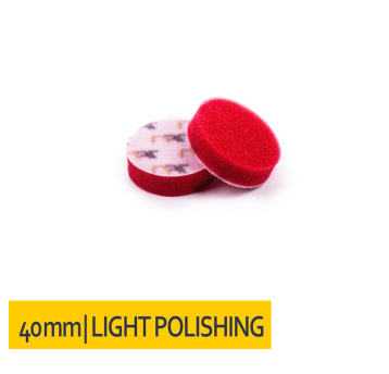 Gąbka polerska na rzep 40x10 Czerwona