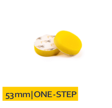 Gąbka polerska na rzep 53x10 Żółta