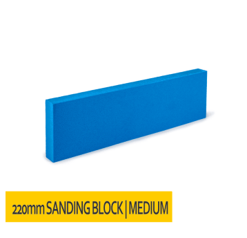 Klocek szlifierski niebieski średni długi 220x62
