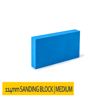 Klocek szlifierski niebieski średni krótki 114x62