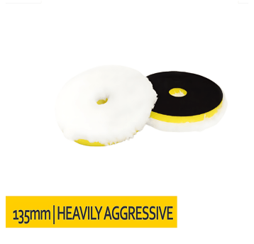 Pad mikrofibrowy mocno agresywny twardy 135mm DA