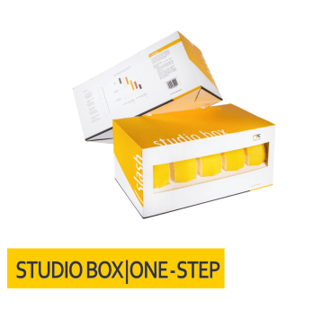 Studio Box 'SLASH' 133x148x25 Żółte DA 10szt.