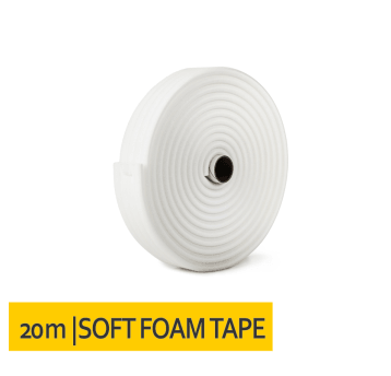 Taśma maskująca piankowa miękka 20m Biała