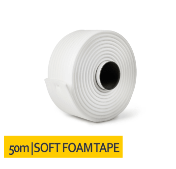 Taśma maskująca piankowa miękka 50m Biała